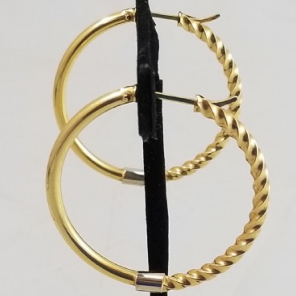 14K Hoops Hoops 6.21 gms